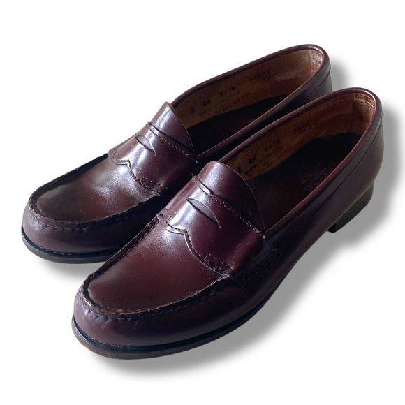 G.H.Bass Willa Flat Strap Weejuns Loafer Brown Size 8AA Minimalist Normcore - Picture 1 of 12